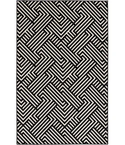 Loomaknoti Tecopa Trenten Black/White ETR12BLW85 9 ft. 10 in. X 12 ft. 10 in. Rectangle Rug