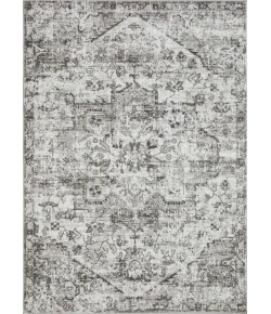 Loomaknoti Rhane Alemern Gray/Cream ER019 5 ft. 3 in. X 7 ft. 3 in. Rectangle Rug