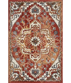 Loomaknoti Alsbrooke Zailorn Orange/Red EA006 4 ft. X 6 ft. Rectangle Rug