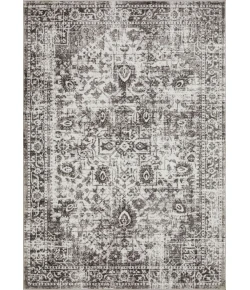 Loomaknoti Rhane Allory Gray/Cream ER014 5 ft. 3 in. X 7 ft. 3 in. Rectangle Rug