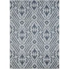 Loomaknoti Breyleigh Calitrah Cream/Blue EB005 5 ft. 3 in. X 7 ft. 3 in. Rectangle Rug