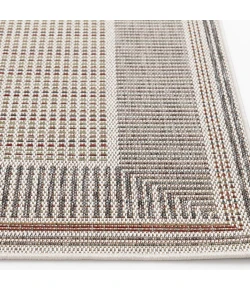 Central Oriental Colourscape Multi/Ecru Abstract 5ft.3in. x 7ft.3in. Rect. Rug