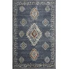 Loomaknoti Alsbrooke Temarnie Blue/Cream EA007 3 ft. 3 in. X 5 ft. 3 in. Rectangle Rug