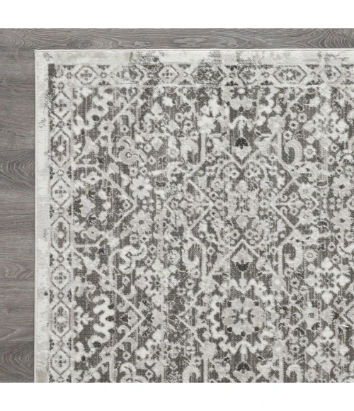 Loomaknoti Rhane Alreka Cream/Gray ER022 2 ft.  X 6 ft. 7” Rectangle Rug