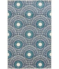 Loomaknoti Tecopa Ferley Blue/White ETR04BWH85 9 ft. 10 in. X 12 ft. 10 in. Rectangle Rug