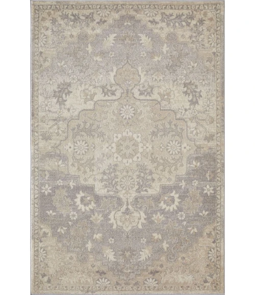 Loomaknoti Malanie Chantil Cream/Gray EM003 5 ft. 3 in. X 7 ft. 3 in. Rectangle Rug