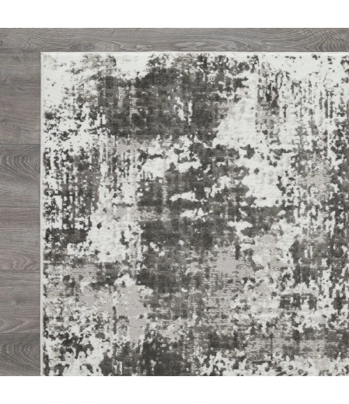 Loomaknoti Rhane Alelone Gray/Cream ER010 7 ft. 10 in. X 9 ft. 10 in. Rectangle Rug