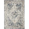 Loomaknoti Kehleigh Zofionz Blue/Cream EK004 5 ft. 3 in. X 7 ft. 3 in. Rectangle Rug