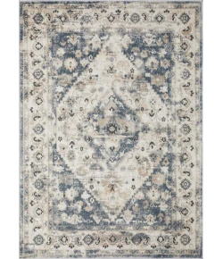 Loomaknoti Kehleigh Zofionz Blue/Cream EK004 5 ft. 3 in. X 7 ft. 3 in. Rectangle Rug