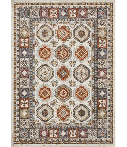 Loomaknoti Alsbrooke Delary Cream/Beige EA005 4 ft. X 6 ft. Rectangle Rug