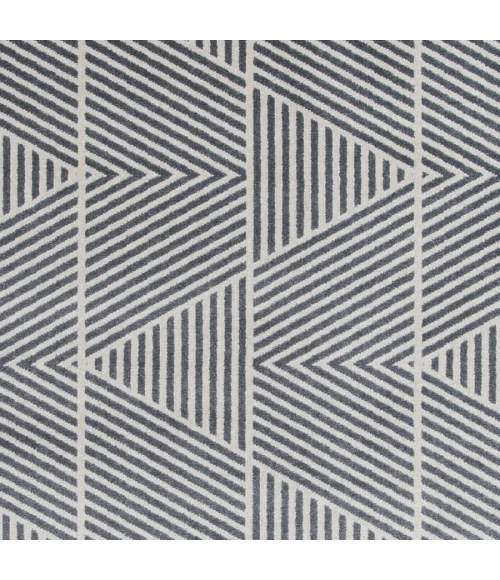 Loomaknoti Tecopa Symenia Gray/White ETR10GRW12 2 ft.  X 6 ft. 7” Rectangle Rug