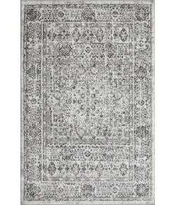 Loomaknoti Rhane Aleckan Gray/Cream ER015 4 ft. X 6 ft. Rectangle Rug