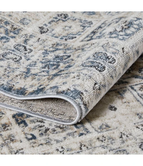 Loomaknoti Kehleigh Avelanz Blue/Cream EK014 2 ft. X 3 ft. Rectangle Rug