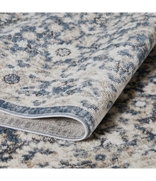 Loomaknoti Kehleigh Otindas Blue/Cream EK010 5 ft. 3 in. X 7 ft. 3 in. Rectangle Rug