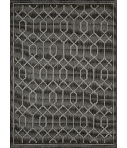Loomaknoti Breyleigh Chendler Gray/Gray EB001 5 ft. 3 in. X 7 ft. 3 in. Rectangle Rug