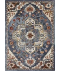 Loomaknoti Alsbrooke Zailorn Blue/Cream EA006 7 ft. 10 in. X 9 ft. 10 in. Rectangle Rug