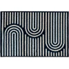 Loomaknoti Tecopa Sedvick Blue/White ETR06BWH50 4 ft. X 6 ft. Rectangle Rug