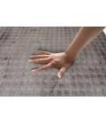Central Oriental Bebel Faux Fur 2-Tone Grey Solid 5ft. x 7ft. Rect. Rug