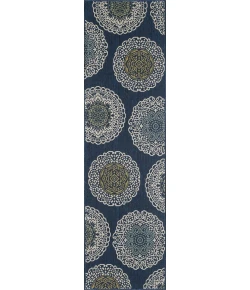 Central Oriental Haven Tremiani Bl/Gr Area Rug 2 ft. 3 in. X 7 ft. 6 in. Rectangle