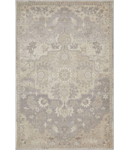 Loomaknoti Malanie Chantil Cream/Gray EM003 3 ft. 3 in. X 5 ft. 3 in. Rectangle Rug