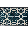 Loomaknoti Tecopa Vensley Blue/White ETR14BWH08 2 ft.  X 3 ft.  Rectangle Rug