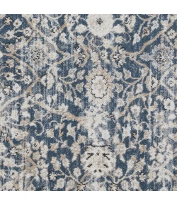 Loomaknoti Kehleigh Oviel Blue/Cream EK013 2 ft. X 3 ft. Rectangle Rug
