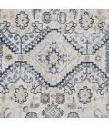 Loomaknoti Kehleigh Awester Cream/Blue EK018 3 ft. 3 in. X 5 ft. 3 in. Rectangle Rug