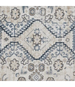 Loomaknoti Kehleigh Awester Cream/Blue EK018 3 ft. 3 in. X 5 ft. 3 in. Rectangle Rug