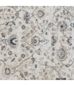 Loomaknoti Kehleigh Oviel Cream/Blue EK013 5 ft. 3 in. X 7 ft. 3 in. Rectangle Rug