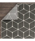 Loomaknoti Tecopa Shamid Gray/White ETR09GRW85 9 ft. 10 in. X 12 ft. 10 in. Rectangle Rug