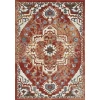 Loomaknoti Alsbrooke Zailorn Orange/Red EA006 5 ft. 3 in. X 7 ft. 3 in. Rectangle Rug