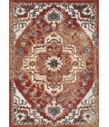 Loomaknoti Alsbrooke Zailorn Orange/Red EA006 5 ft. 3 in. X 7 ft. 3 in. Rectangle Rug