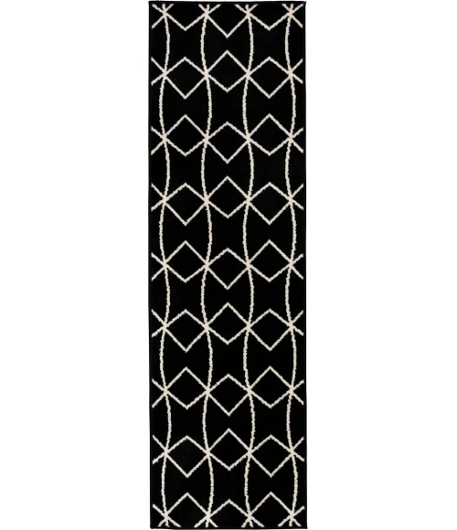 Loomaknoti Tecopa Tamariez Black/White ETR11BLW12 2 ft.  X 6 ft. 7” Rectangle Rug