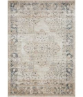 Loomaknoti Kehleigh Zayari Cream/Blue EK006 2 ft. X 3 ft. Rectangle Rug