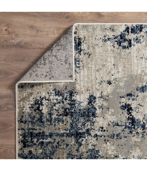 Loomaknoti Celena Alimon Blue/Cream EC001 6 ft. 7 in. X 9 ft. 2 in. Rectangle Rug