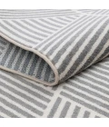 Loomaknoti Tecopa Symenia Gray/White ETR10GRW12 2 ft.  X 6 ft. 7” Rectangle Rug