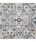 Loomaknoti Kehleigh Otindas Cream/Blue EK010 2 ft. X 6 ft. 7 in. Rectangle Rug