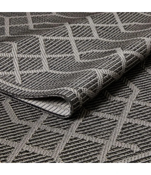 Loomaknoti Breyleigh Chendler Gray/Gray EB001 3 ft. X 5 ft. Rectangle Rug