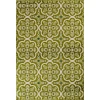 Central Oriental Tropic Contoy Leaf/Sno Area Rug 6 ft. 7 X 9 ft. 6 Rectangle