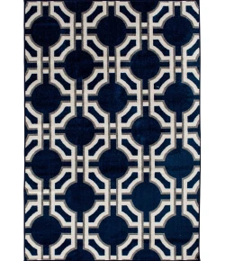 Central Oriental Tropic Dolliver Sap/Sno Area Rug 5 ft. X 7 ft. 3 Rectangle