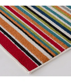 Central Oriental Tropic Santee Multi/Snow Area Rug 5 ft. X 7 ft. 3 Rectangle