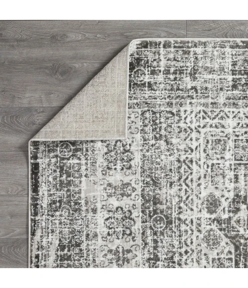 Loomaknoti Rhane Aberd Gray/Cream ER007 9 ft. 10 in. X 12 ft. 10 in. Rectangle Rug