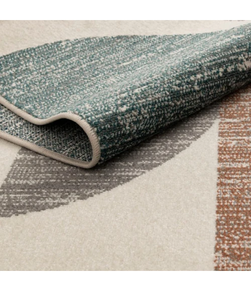 Loomaknoti Tecopa Trayza White/Gray ETR20WG60 6 ft. 7” X 9 ft. 2” Rectangle Rug