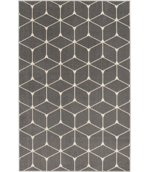 Loomaknoti Tecopa Shamid Gray/White ETR09GRW85 9 ft. 10 in. X 12 ft. 10 in. Rectangle Rug