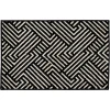 Loomaknoti Tecopa Trenten Black/White ETR12BLW20 3 ft. 3 in. X 5 ft. 3 in. Rectangle Rug