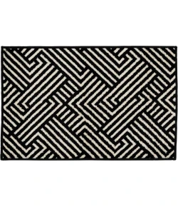 Loomaknoti Tecopa Trenten Black/White ETR12BLW50 4 ft. X 6 ft. Rectangle Rug