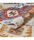 Loomaknoti Alsbrooke Bradin Cream/Orange EA003 4 ft. X 6 ft. Rectangle Rug