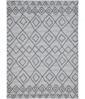 Loomaknoti Breyleigh Calvyn Cream/Gray EB004 5 ft. 3 in. X 7 ft. 3 in. Rectangle Rug