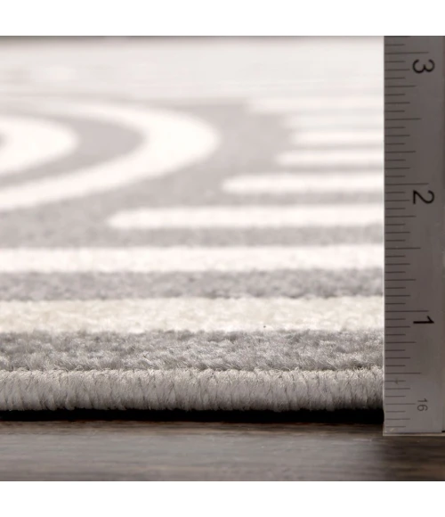 Loomaknoti Tecopa Sedvick Gray/White ETR06GRW12 2 ft.  X 6 ft. 7” Rectangle Rug
