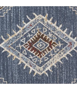 Loomaknoti Alsbrooke Temarnie Blue/Cream EA007 7 ft. 10 in. X 9 ft. 10 in. Rectangle Rug